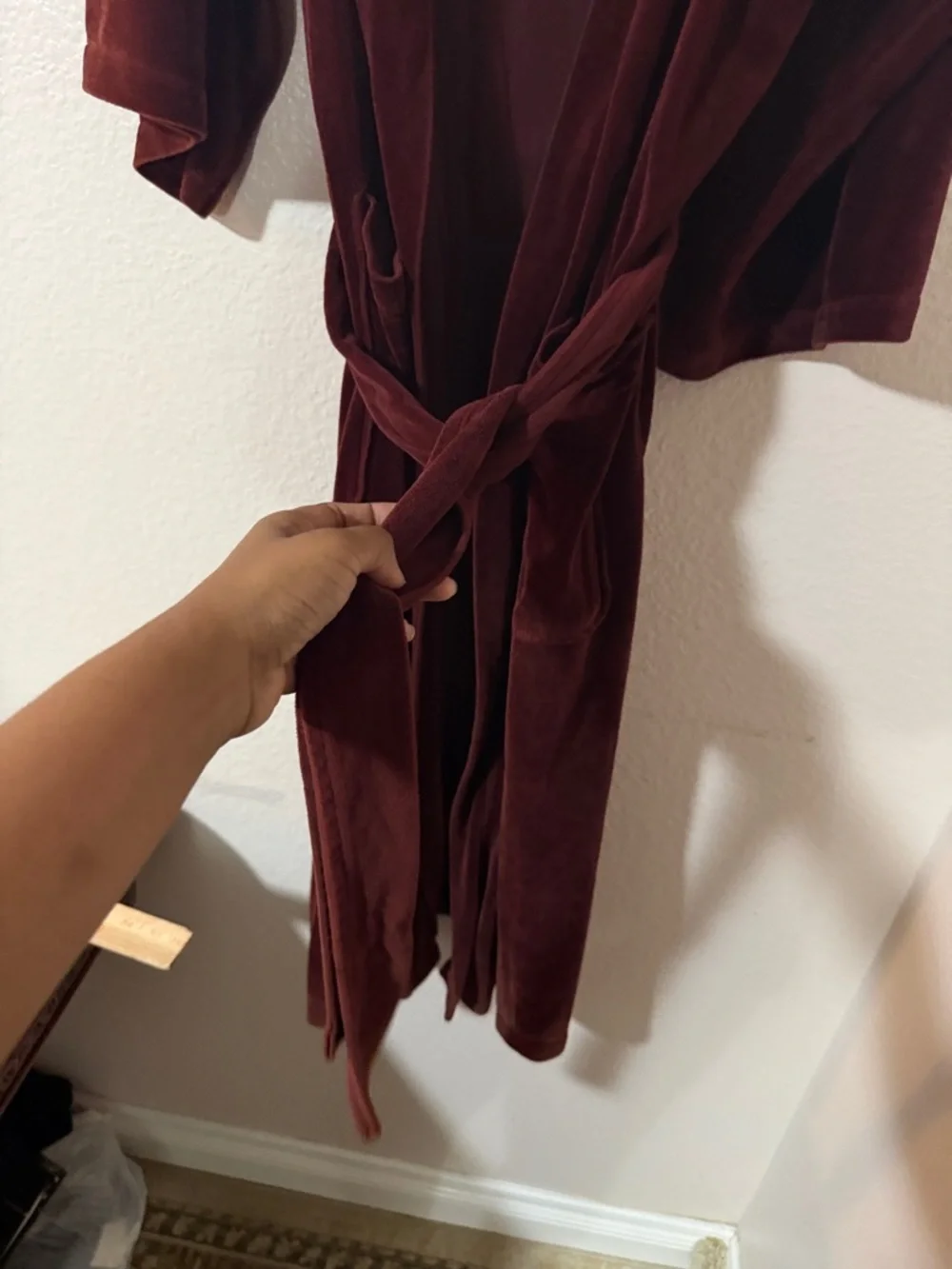 Vintage Dior Christian Dior monsieur Dior Men's Velvet Robe - Deep burgundy